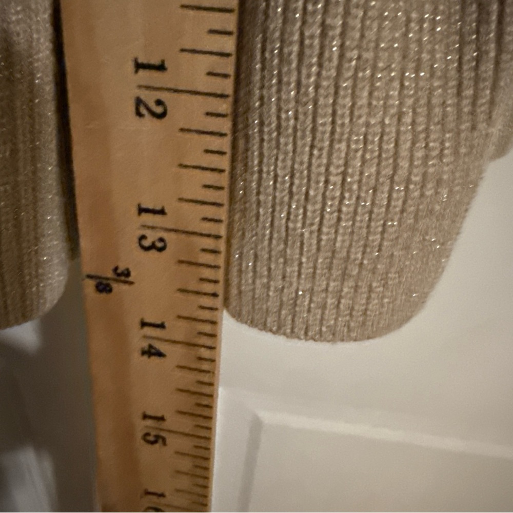 Janie and Jack Sparkling Beige Knit Top - Picture 7 of 9